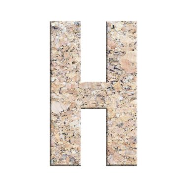 Mantar pano doku alfabesine izole beyaz arka plan üzerinde