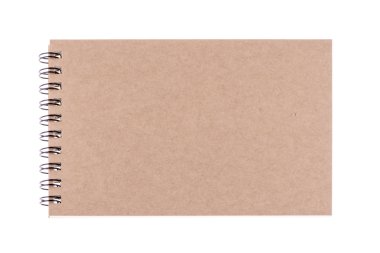 Vintage diary book on white background, for writing,reading and 