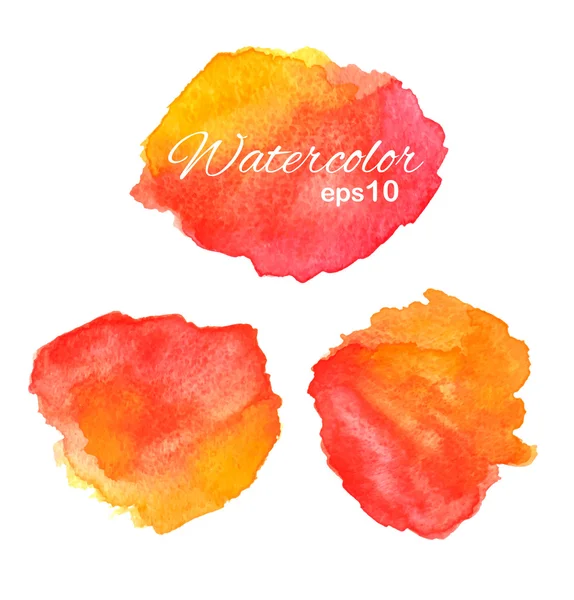 Watercolor stains set — Stock Vector