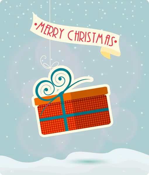 Tarjeta de felicitación de Navidad. Feliz Navidad vector ilustración — Archivo Imágenes Vectoriales