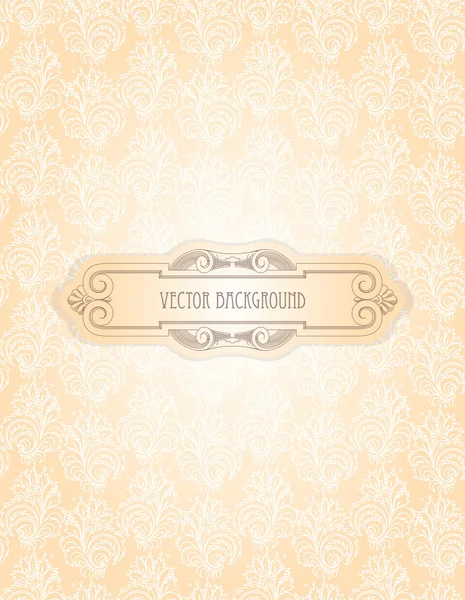 Vintage motif floral sans couture. Vecteur . — Image vectorielle