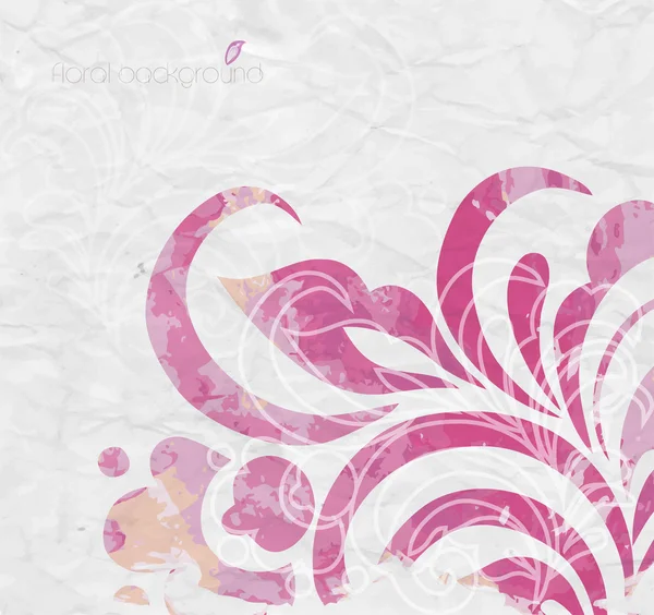 Aquarel achtergrond. Floral samenstelling — Stockvector