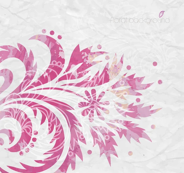 水彩画背景。花の組成 — ストックベクタ