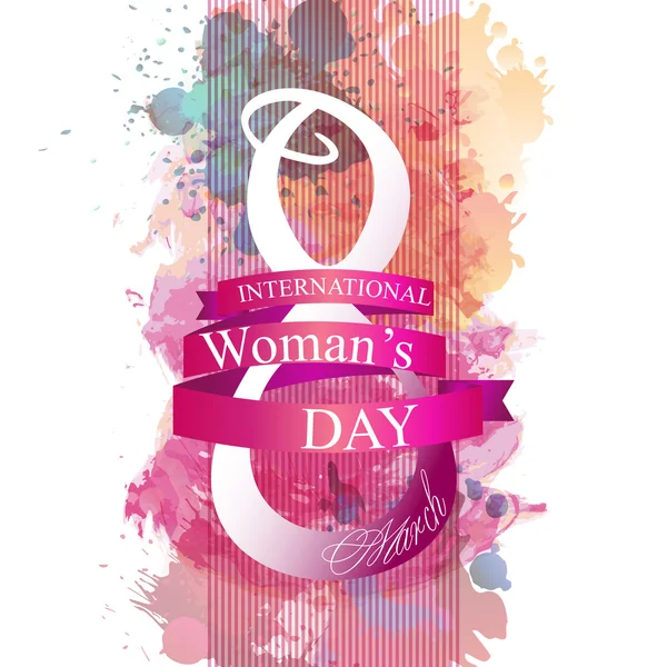 8 maart, International Women's Day — Stockvector