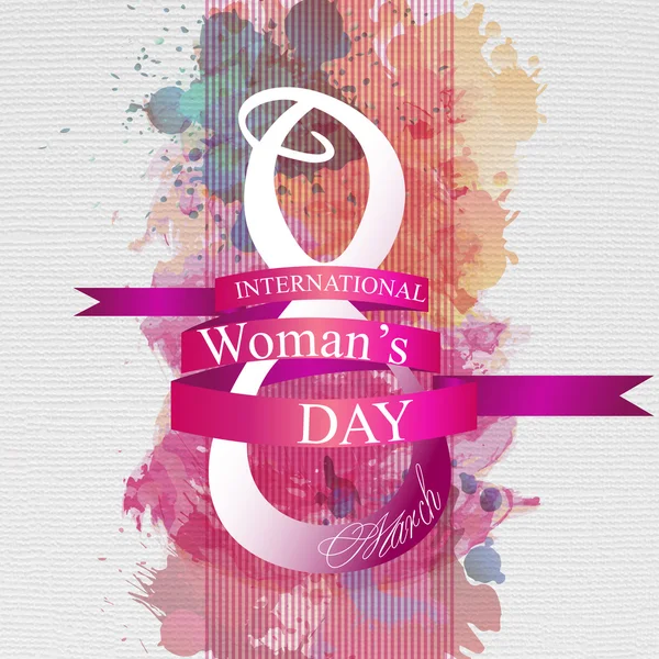 8 maart, International Women's Day — Stockvector