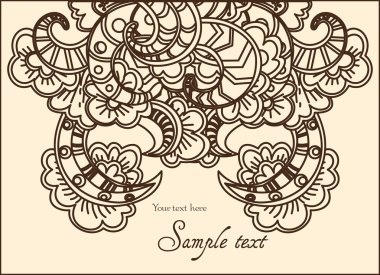 soyut çiçek çizilmiş