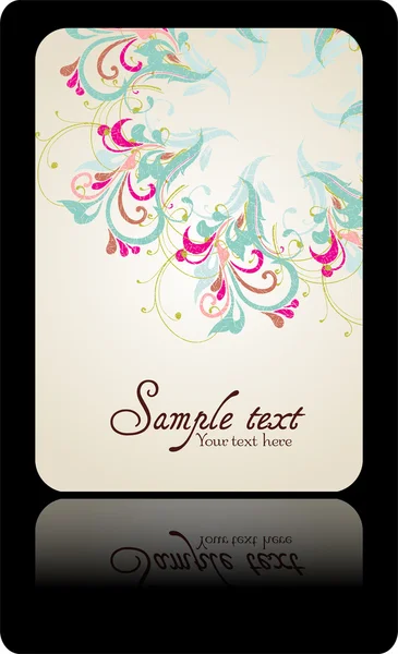 Boda invitación tarjeta suite con flor de margarita — Vector de stock