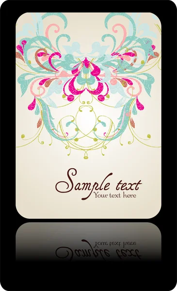 Boda invitación tarjeta suite con flor de margarita — Vector de stock