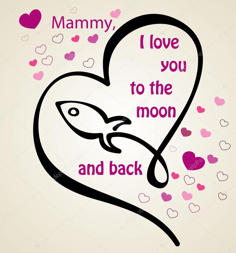 Happy Mothers Day Card illustration