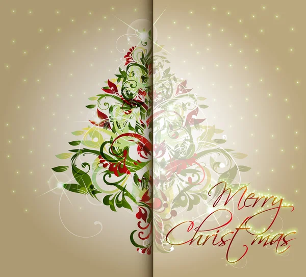 クリスマスの挨拶 card.vector イラスト — ストックベクタ