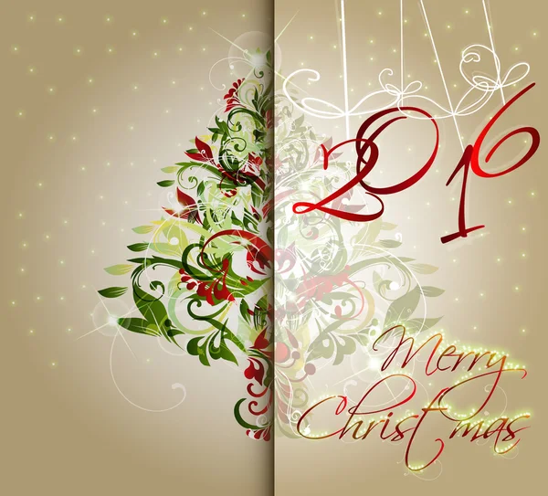 Christmas greeting card.vector illustratie — Stockvector