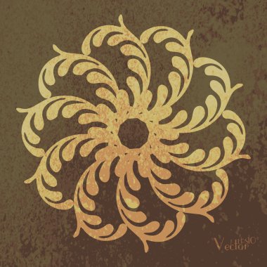 Yumuşak renklerde soyut öğe