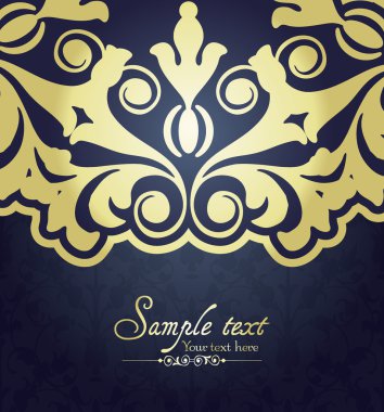 Çiçekli Dantel illüstrasyon. Vektör çizim.