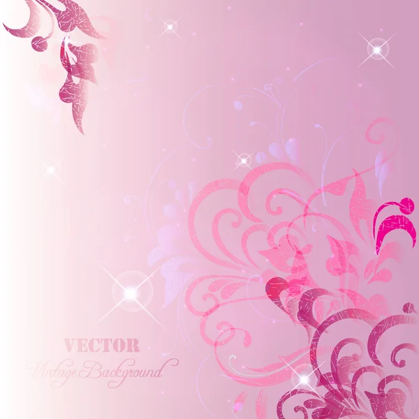 Fondo tierno con flor abstracta. EPS10 — Vector de stock