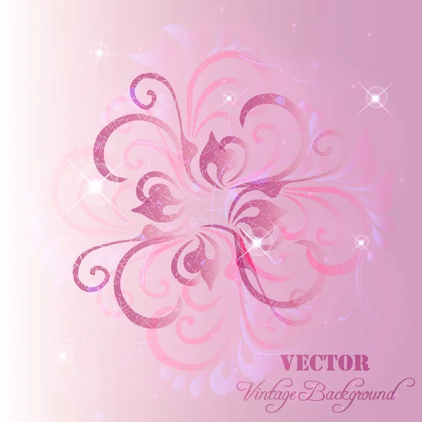 Fondo tierno con flor abstracta. EPS10 — Vector de stock