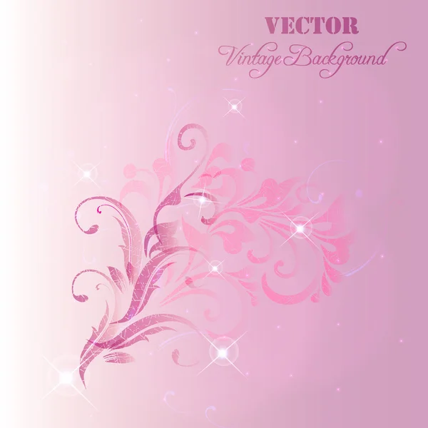 Fondo tierno con flor abstracta. EPS10 — Vector de stock