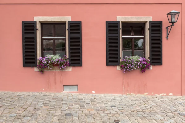 Windows and doors in the old European style Royalty Free Stock Images