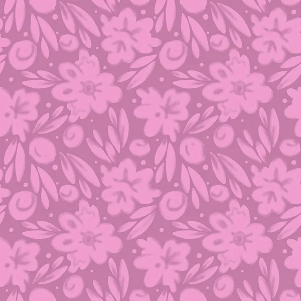 Çiçekler, yapraklar ve arkaplanda böğürtlenlerle pembenin tonlarında büyüleyici el yapımı dikişsiz desenler. Kağıt, kumaş veya dijital kullanım için neşeli, kadınsı bir ruh hali uyandırır.