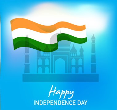 anıt, Bağımsızlık günü ile dalgalı Hint bayrağı çizimi