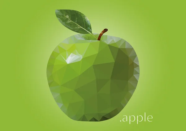 アップルの三角形のベクトルの背景 — ストックベクタ