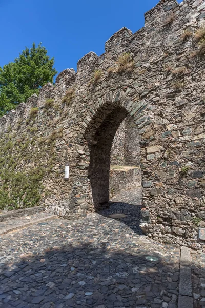 Braganca Portugal 2020 Blick Auf Das Außentor Der Festung Schloss — Stockfoto