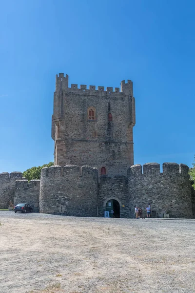 Braganca Portugal 2020 Vista Fachada Delantera Exterior Torre Castillo Braganca —  Fotos de Stock