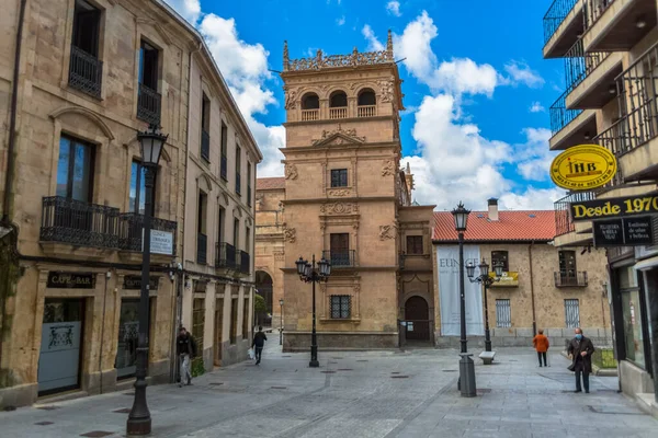 Salamanca Spanien 2021 Utsikt Över Monterreys Palats Palacio Monterrey Ett — Stockfoto