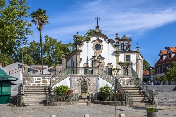 Viseu Portugal 2021 Exfront View Church Nossa Senute Conceicao Rococo — 스톡 사진