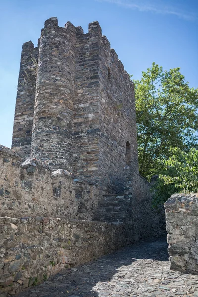 Браганка Португалія 2020 Вид Внутрішню Фортецю Оборонними Вежами Середньовічному Замку — стокове фото
