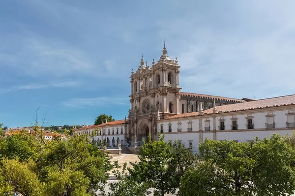 Alcobaca Leiria Portugal 2021 View Facade Alcobaa Monastery Mosteiro Santa — 스톡 사진
