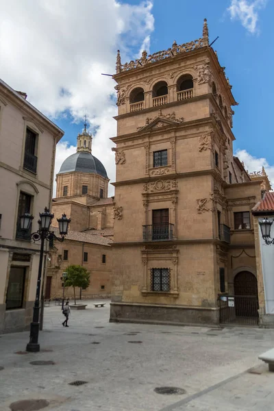 Salamanca Ισπανία 2021 Θέα Στην Πρόσοψη Του Ανακτόρου Του Monterrey — Φωτογραφία Αρχείου