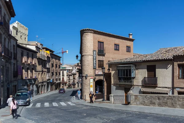 Toledo Spanje 2021 Zicht Real Del Arrabal Straat Het Centrum — Stockfoto