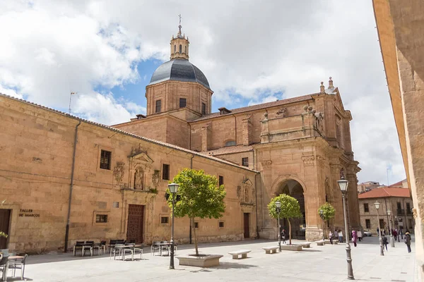 Salamanca Španělsko 2021 Pohled Zepředu Klášter Kostele Agustinas Purisima Barroque — Stock fotografie