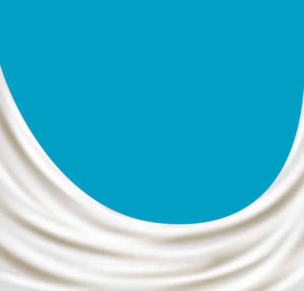 Salpicadura de leche sobre fondo azul — Vector de stock