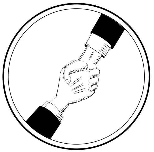 Yardım işareti eller — Stok Vektör