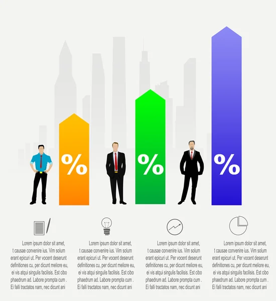 Moderne Business-Infografiken — Stockvektor