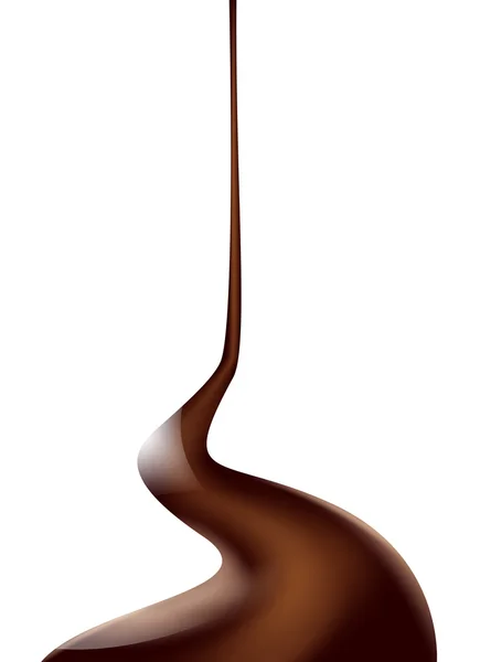 Chocolat flux de cacao — Image vectorielle