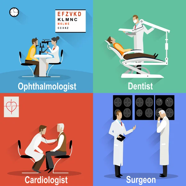 Images thématiques sur le thème de la médecine et des soins de santé — Image vectorielle