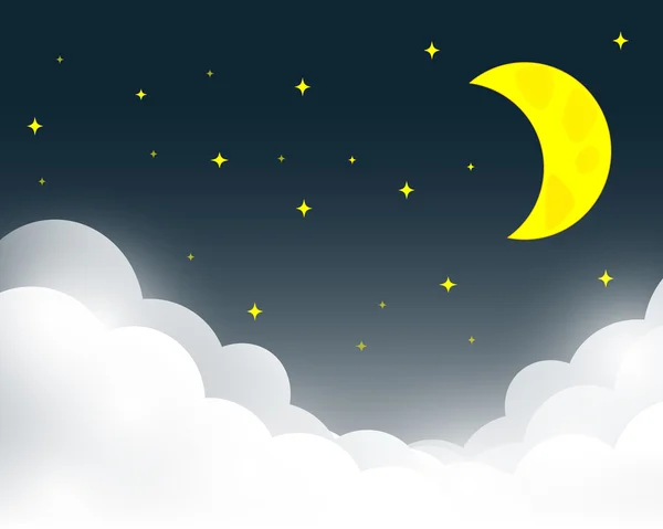 Vector night sky background — Stock Vector