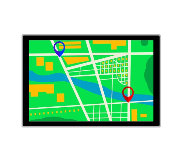 GPS navigator icon — Stock Vector