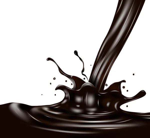 Éclaboussure de chocolat — Image vectorielle