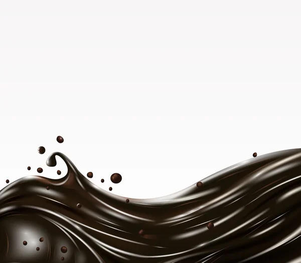 Onda di cioccolato . — Vettoriale Stock