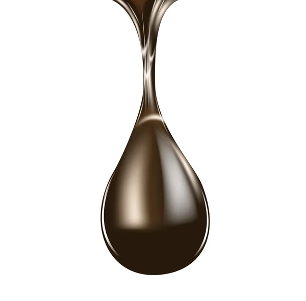 Gota de chocolate — Vetor de Stock