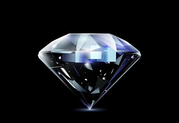 Diamante realista — Archivo Imágenes Vectoriales