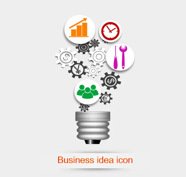 Икона бизнес-идеи — стоковый вектор