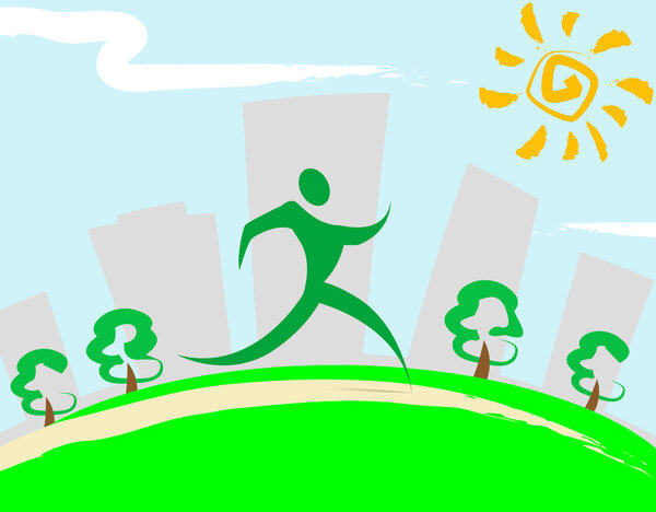 Health life style design background.