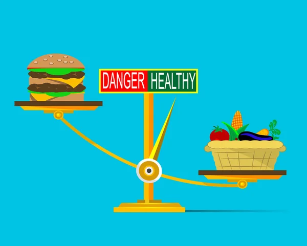 Imagem conceitual dos benefícios nutrição saudável . —  Vetores de Stock