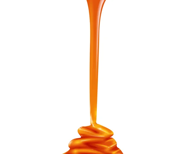 Flux savoureux caramel — Image vectorielle