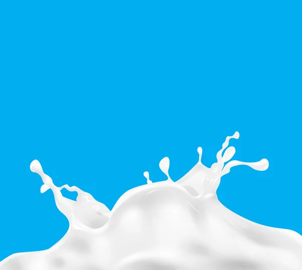 Leche salpicadura vector fondo — Vector de stock