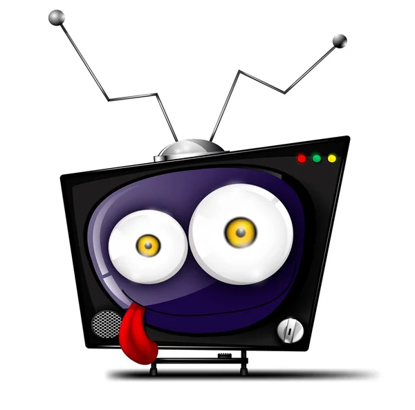 Őrült televízió — Stock Vector